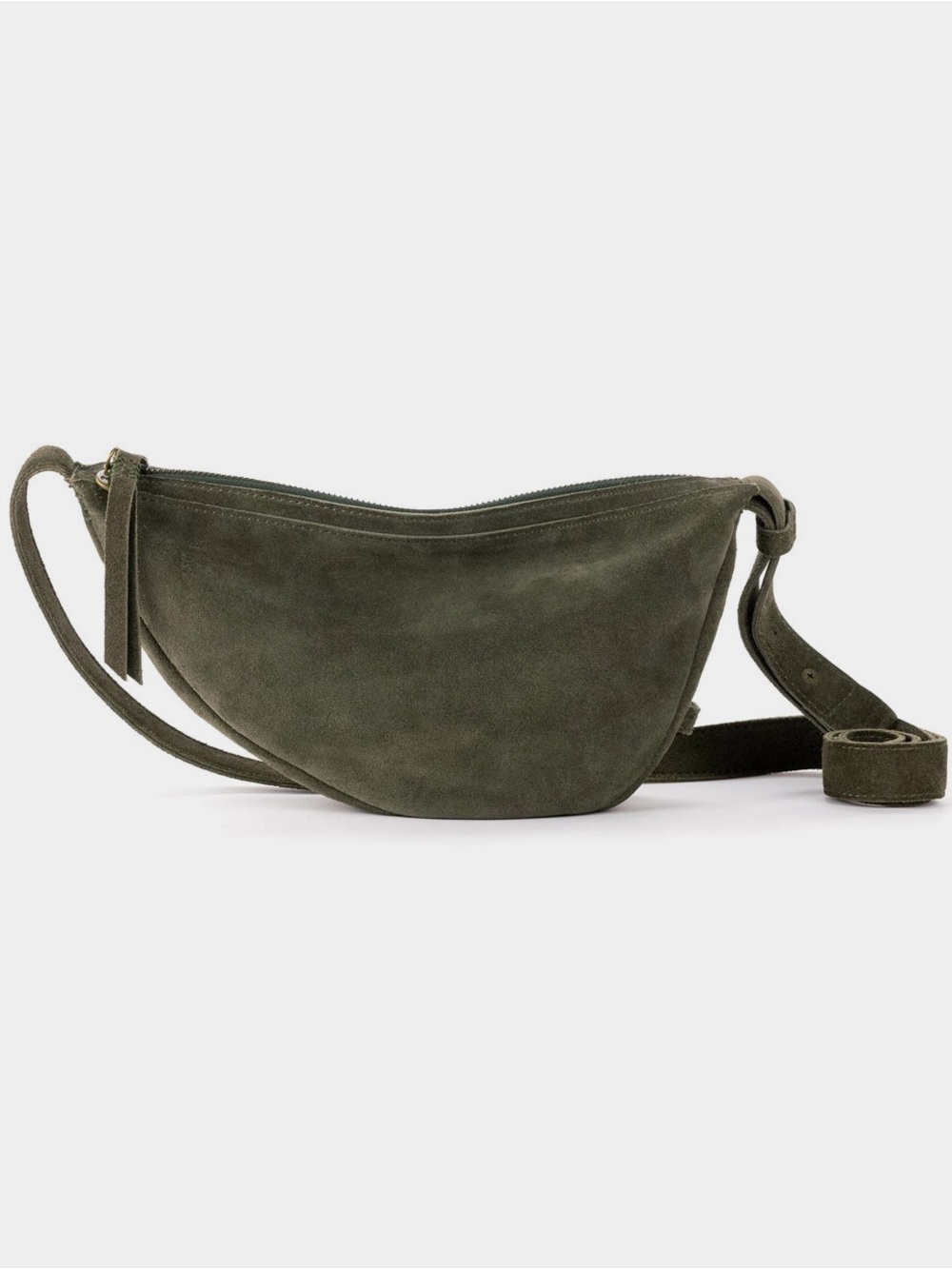 The Sak Tess Sling Bag Moss Green Suede